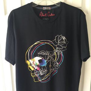 Robert Graham Men's T-Shirt - Large - Black - 100% Cotton